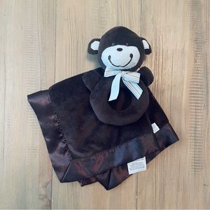 Carter’s Lovey & Rattle Baby Monkey Ribbon 2 Pieces Set Brown Safari Jungle